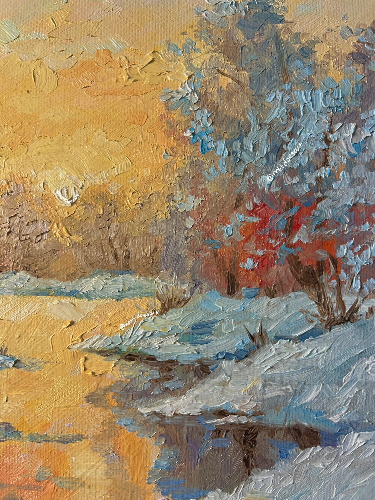 GOLDEN MORNINGS canvas print