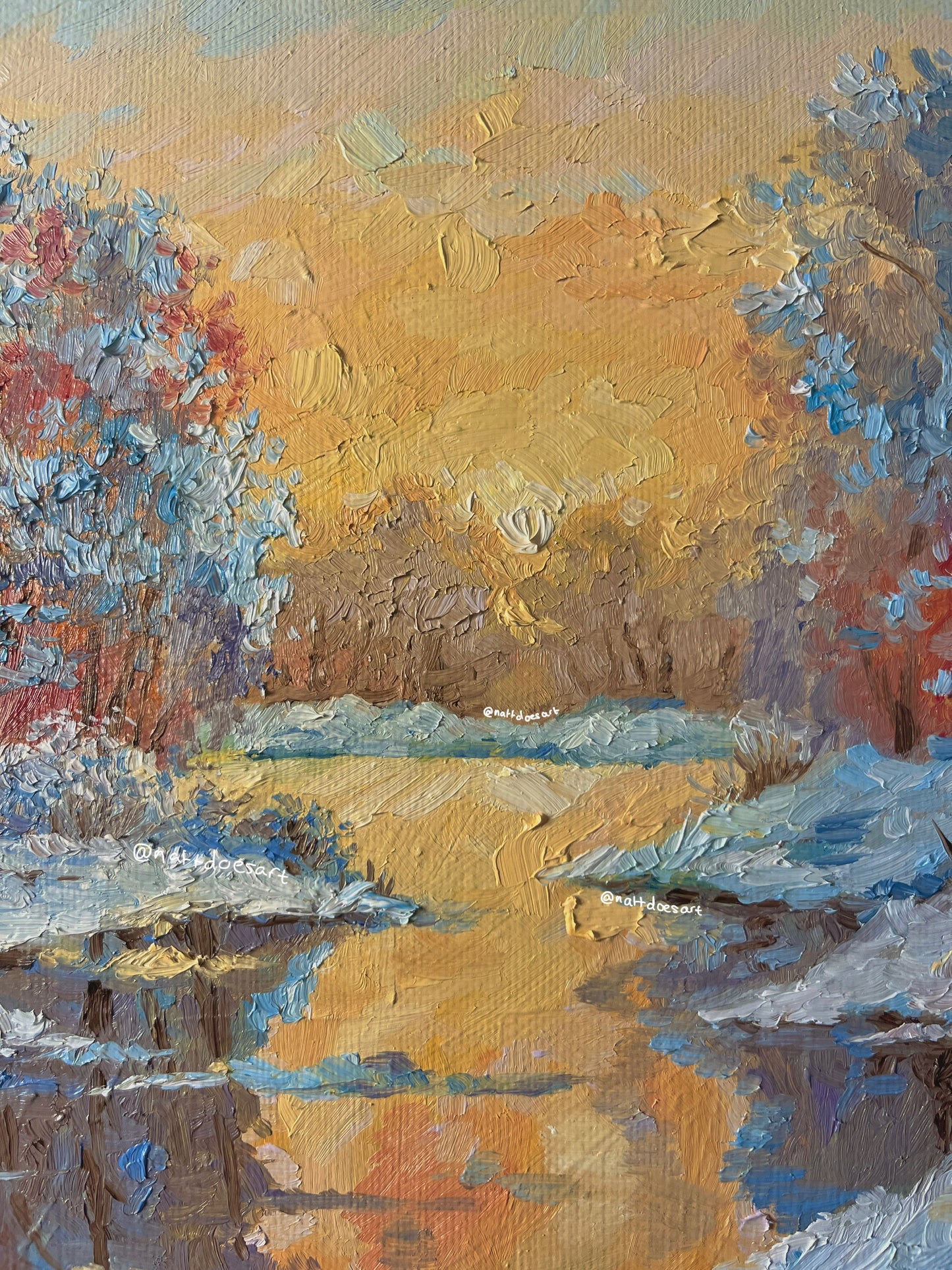 GOLDEN MORNINGS canvas print