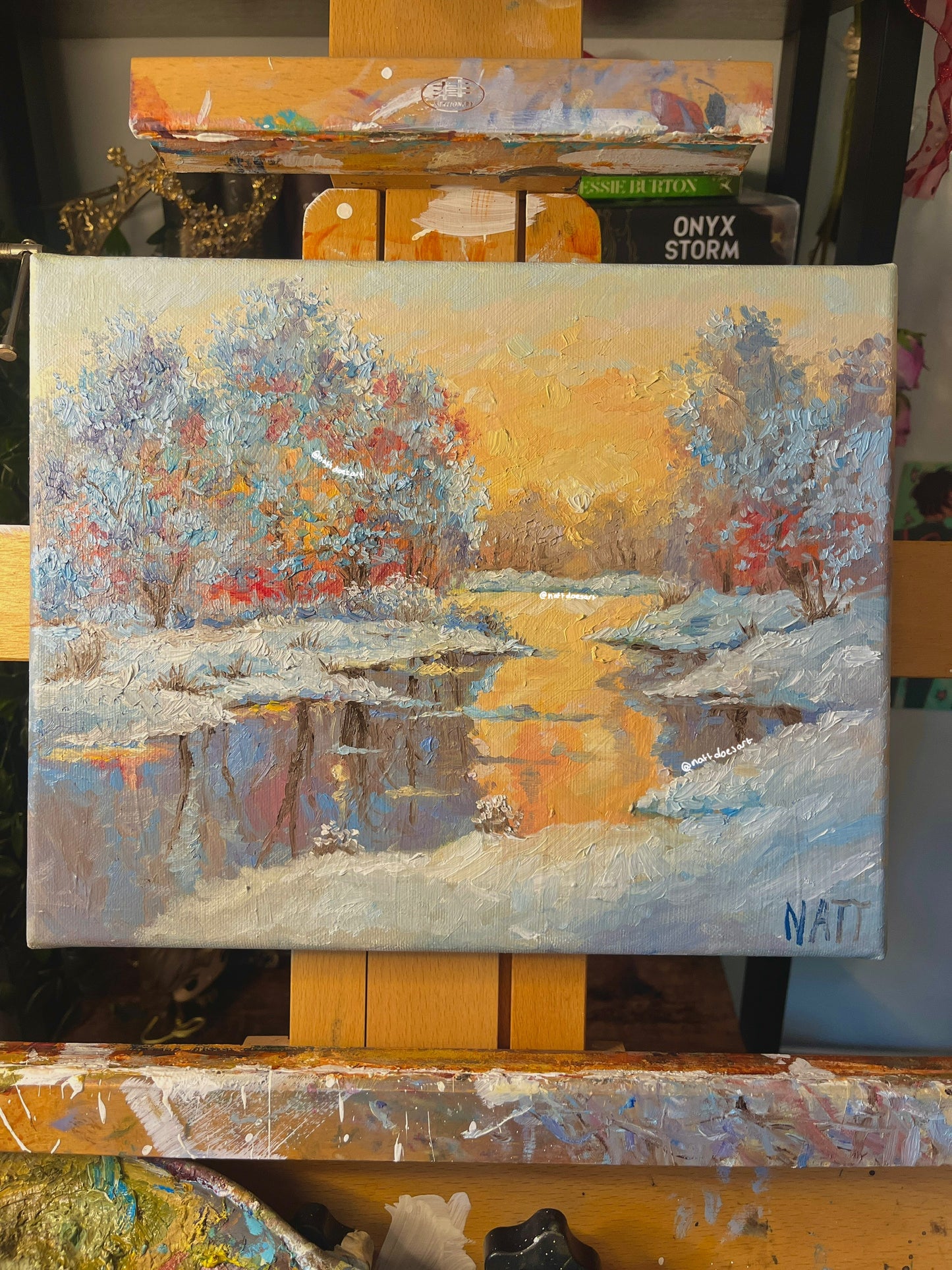 GOLDEN MORNINGS canvas print