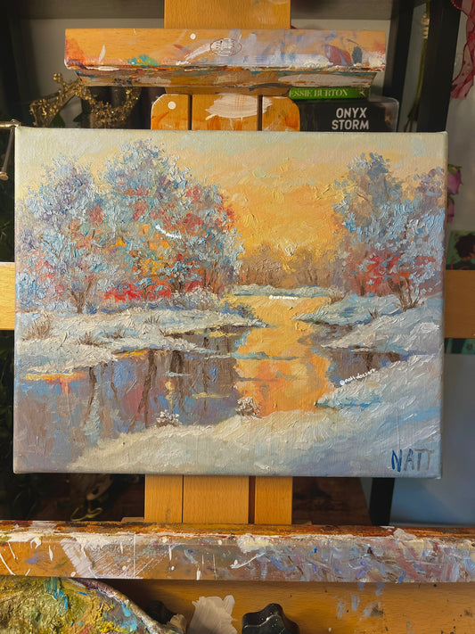 GOLDEN MORNINGS canvas print